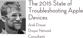 ￼The 2015 State of Troubleshooting Apple Devices 
Arek Dreyer Dreyer Network  Consultants 